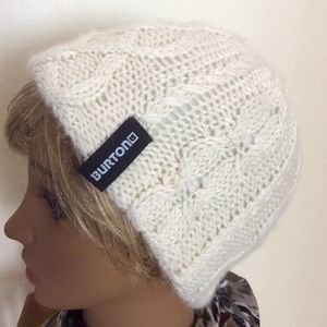 Burton Cable Knit Fleece Lined Winter Beanie OS